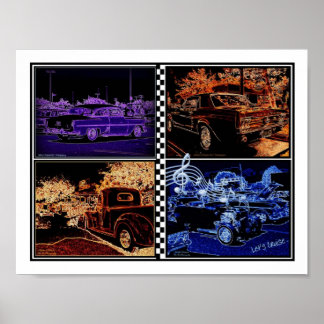 Affiche Drive-In avec les classiques