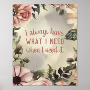 Affiche Droit de soumission inspirationnel de l'attraction