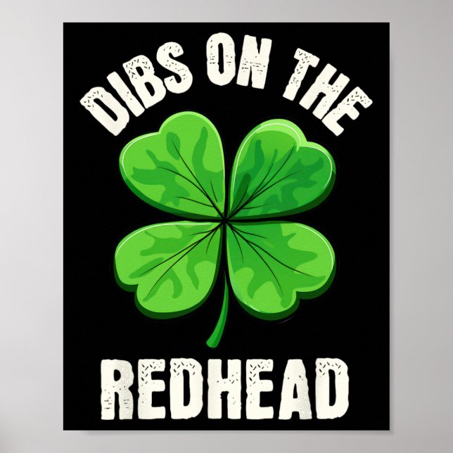 Affiche Droit Sur La Rousse Drôle De St Patrick Irlandais  (Devant)