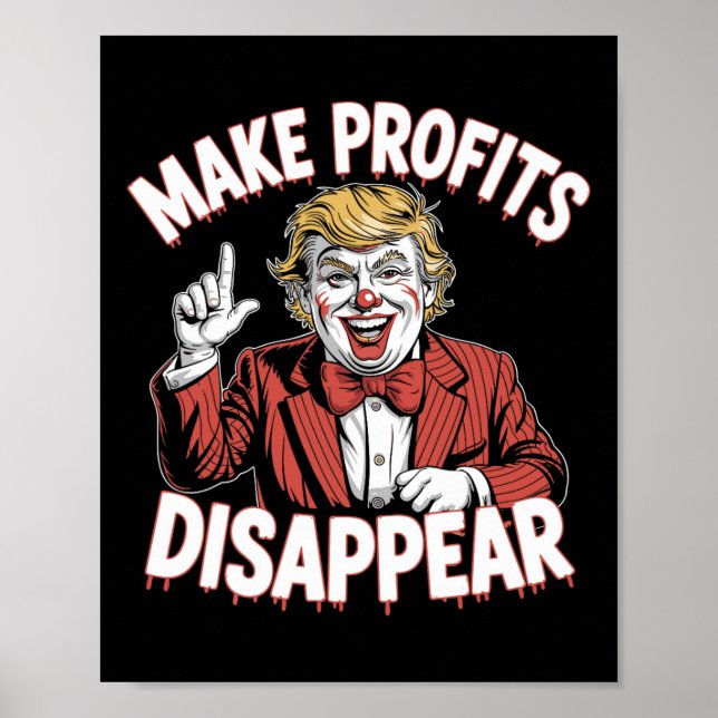 Affiche Droits de douane de Trump Récession Mème Faire dis (Devant)