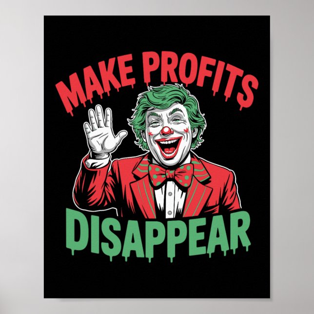 Affiche Droits de douane de Trump Récession Mème Faire dis (Devant)