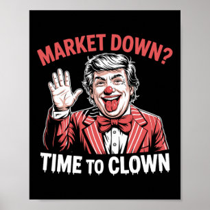 Affiche Droits de douane de Trump Récession Mème Marchés b