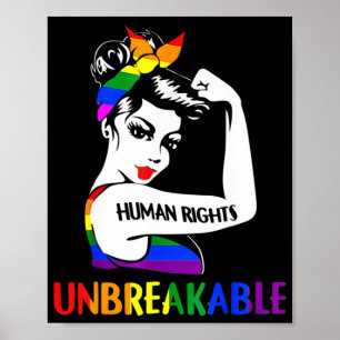 Affiche Droits de l'Homme : un mois de la fierté LGBT 2022
