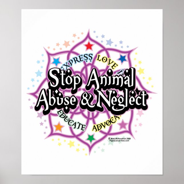 Affiche Droits des animaux Lotus (Devant)