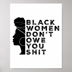 Affiche Droits des femmes féministes noires Les femmes noi