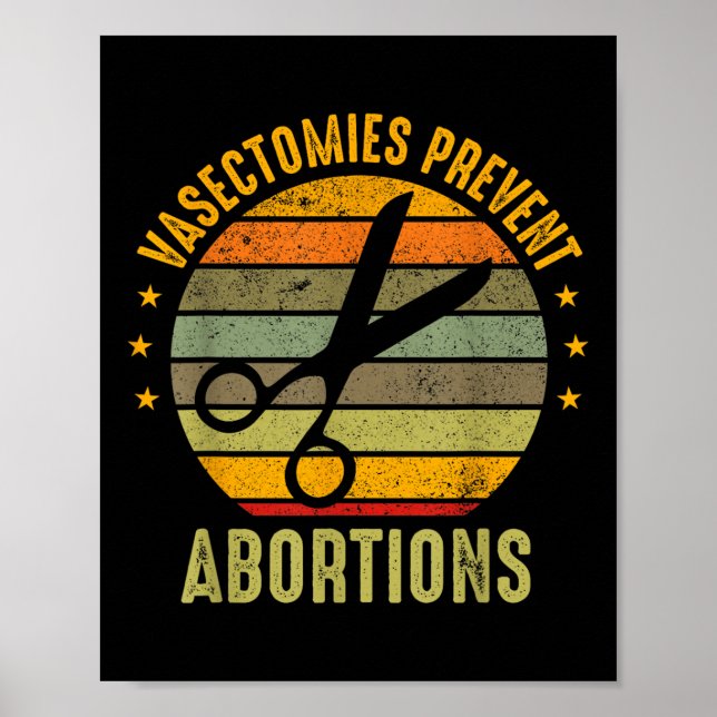 Affiche Droits des Femmes Les Vasectomies Empêchent les Av (Devant)