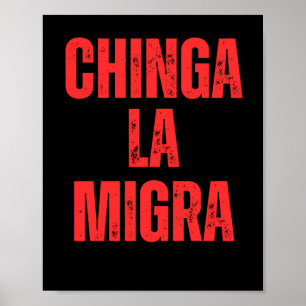 Affiche Droits d'immigration Chinga La Migra 2025