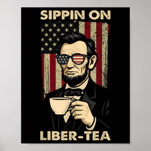 Affiche Drôle 4 juillet en sirotant sur Liber-té Liberté I