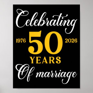 Affiche Drôle 50 Ans De Mariage 1976 50e Anniversaire De M