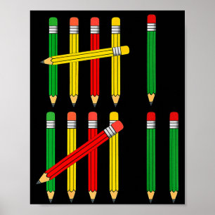 Affiche Drôle 67 Marques De Pointage Math Pour Enseignants