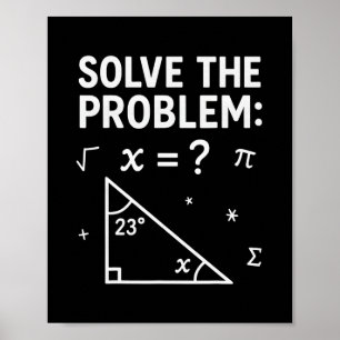 Affiche Drôle 67 Math Meme Résoudre Le Problème Enseignant