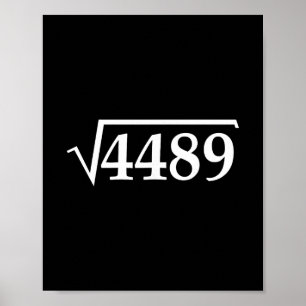 Affiche Drôle 67 Mème Brainrot Racine Carrée 4489 Argot Ma
