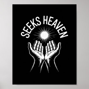 Affiche Drôle 67 Mème Cherche Ciel Ironique Spirituel Reli