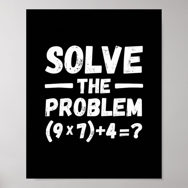 Affiche Drôle 67 Meme Pemdas Humour Prof de Maths Élémenta (Devant)