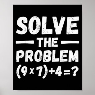 Affiche Drôle 67 Mème Pemdas Humour Prof de Maths Élémenta