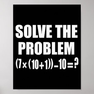 Affiche Drôle 67 Meme Pemdas Prof de Math Élémentaire Cerv