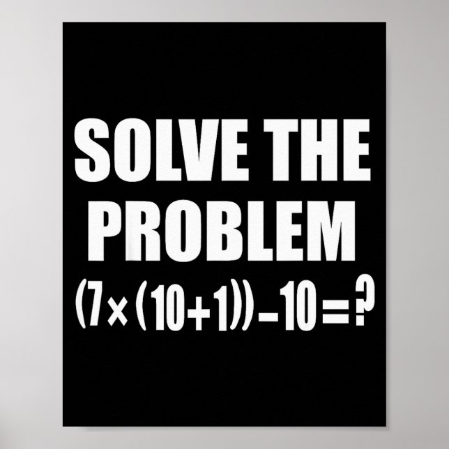 Affiche Drôle 67 Meme Pemdas Prof de Math Élémentaire Cerv (Devant)