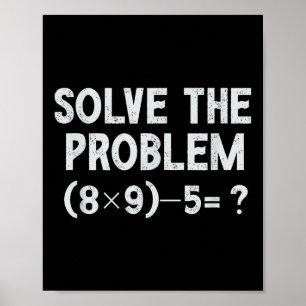 Affiche Drôle 67 Meme Pemdas Prof de Mathématiques Élément