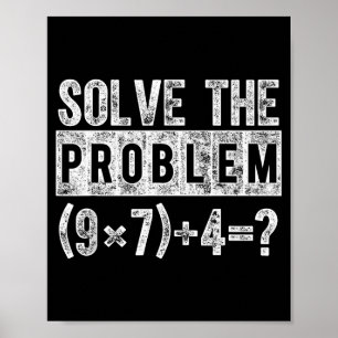 Affiche Drôle 67 Meme Pemdas Prof de Mathématiques Élément
