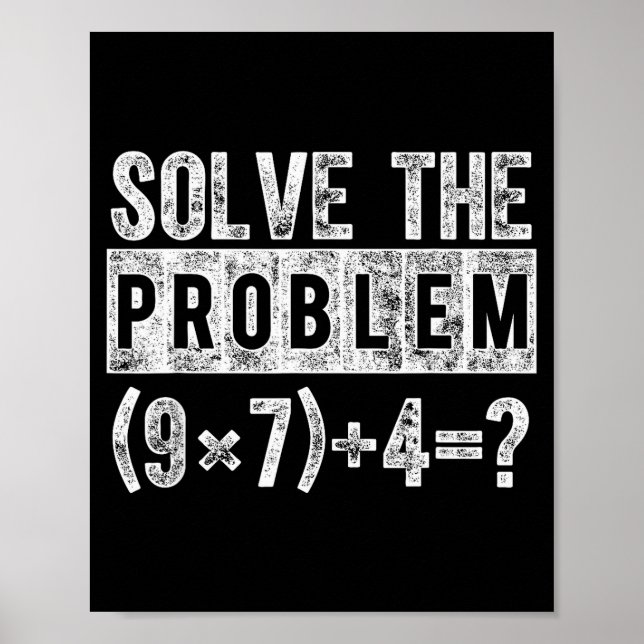 Affiche Drôle 67 Meme Pemdas Prof de Mathématiques Élément (Devant)