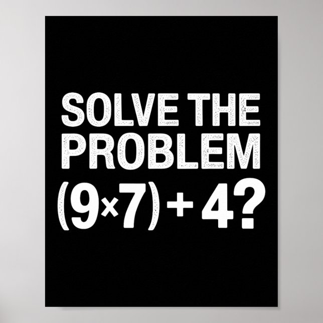 Affiche Drôle 67 Mème Pemdas Prof de maths Brainrot Élémen (Devant)