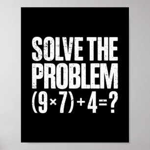Affiche Drôle 67 Mème Pemdas Prof de maths Brainrot Élémen