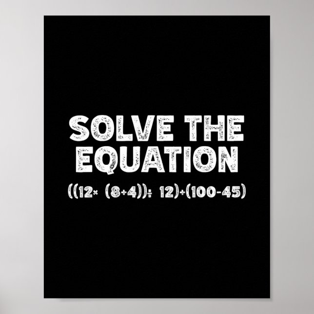 Affiche Drôle 67 Meme Pemdas Prof de maths élémentaire Cer (Devant)