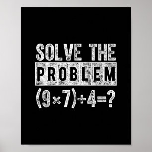 Affiche Drôle 67 Mème Pemdas Prof de maths élémentaire Cer