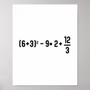 Affiche Drôle 67 Meme Pemdas Prof de Maths Élémentaire Cer