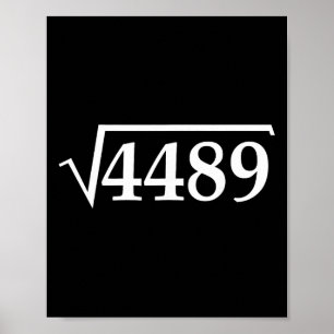 Affiche Drôle 67 Meme Pourriture Cérébrale Racine Carrée 4
