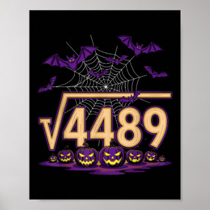 Affiche Drôle 67 Meme Prof de maths Racine carrée 4489 Hal