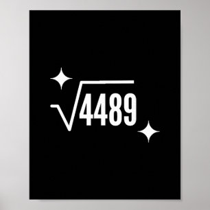 Affiche Drôle 67 Mème Racine Carrée 4489 Argot Prof de Mat