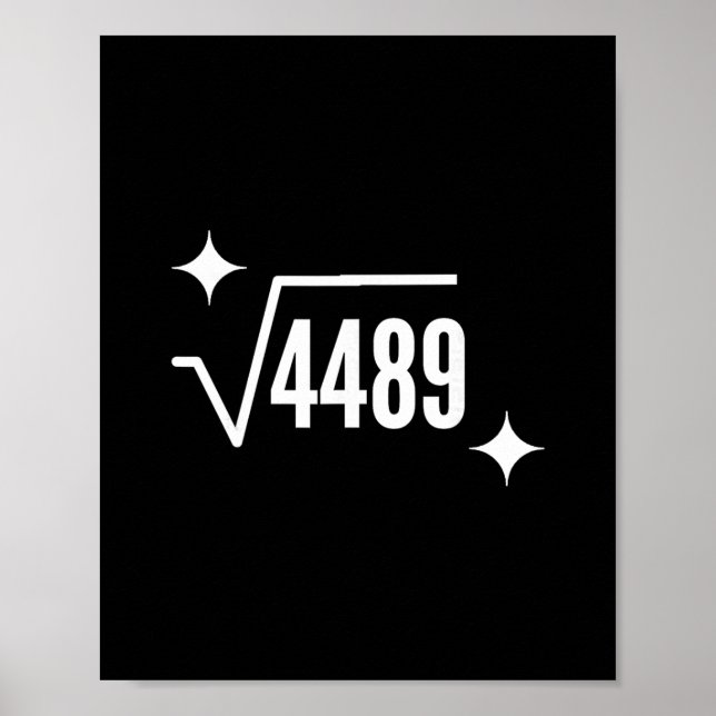 Affiche Drôle 67 Mème Racine Carrée 4489 Argot Prof de Mat (Devant)