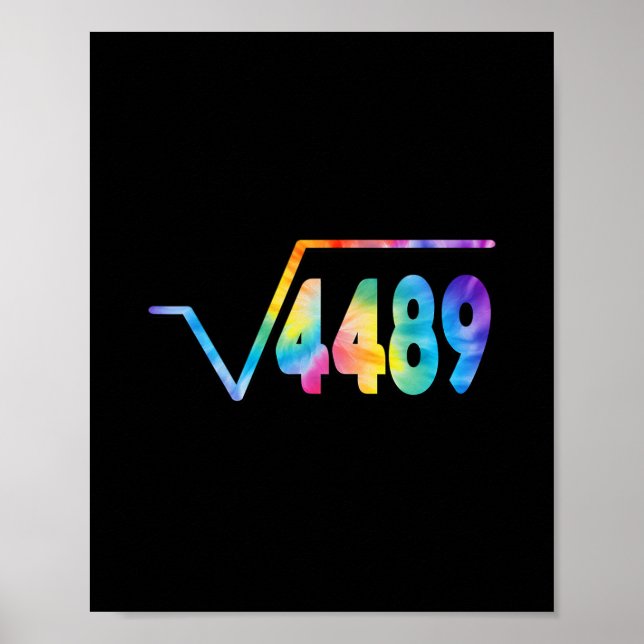 Affiche Drôle 67 Mème Racine Carrée 4489 Argot Prof De Mat (Devant)
