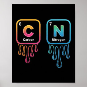 Affiche Drôle 67 Mème Science Chimie Nerd Humour Périodiqu