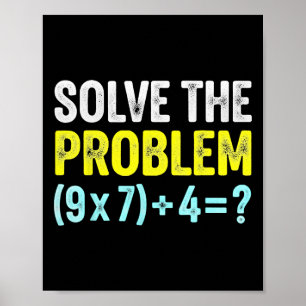 Affiche Drôle 67 Mème Six Sept Prof de Maths Brain-rot Bla