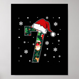 Affiche Drôle 67 Noël 6 7 Six Sept Mème 6 7 Correspondant