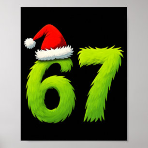 Affiche Drôle 67 Noël Six Sept Mème 6 7 Adolescents Garçon
