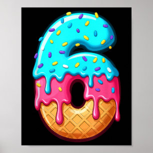 Affiche Drôle 67 Numéro 6 Glace Goutte Mème Costume de Gro