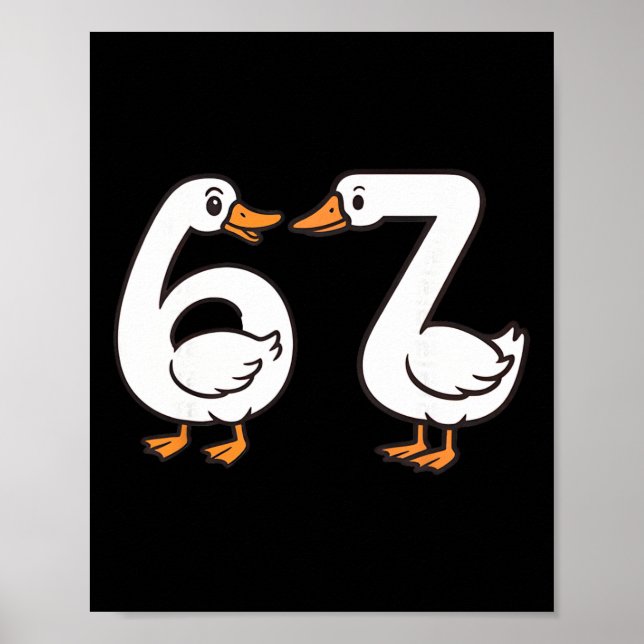 Affiche Drôle 67 Oie Silly Brain Rot Prof Gen Alpha S (Devant)
