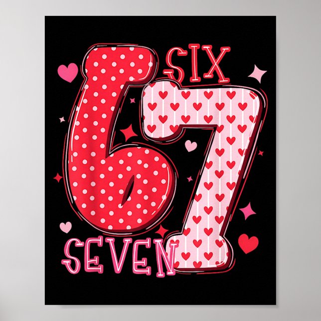 Affiche Drôle 67 Saint-Valentin 6 7 Mème Couple E Correspo (Devant)