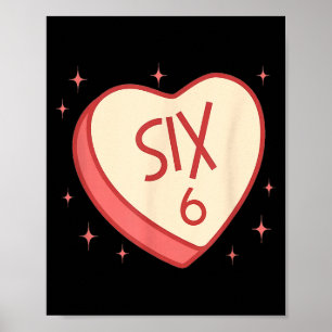 Affiche Drôle 67 Saint Valentin Candy Heart 6 7 Meme Six S