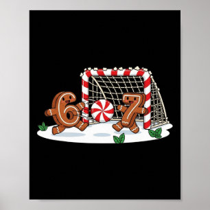 Affiche Drôle 67 Six Sept Biscuit de Noël Football de Noël