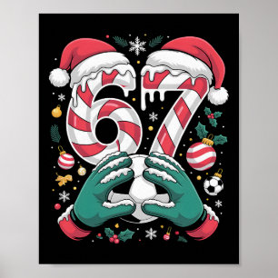 Affiche Drôle 67 Six Sept Gardien de but de football Drôle