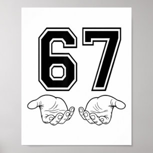 Affiche Drôle 67 Six Sept Mème Couple Correspondant Hallow