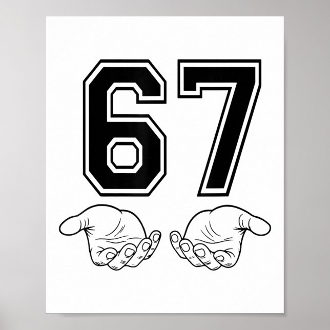 Affiche Drôle 67 Six Sept Mème Couple Correspondant Hallow (Devant)