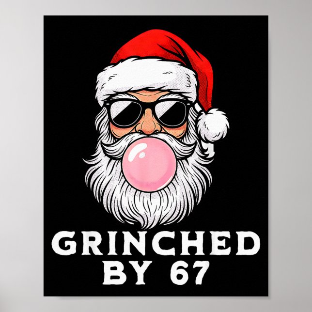 Affiche Drôle 67 Six Sept Xmas Meme Brainrot 67 Édité par  (Devant)