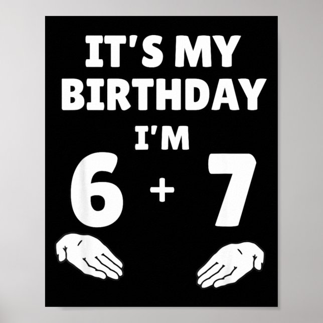 Affiche Drôle 6 7 13e Anniversaire - 13e Anniversaire Six  (Devant)