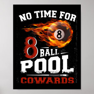 Affiche Drôle 8 Ball Pool Billard Joueur Devis Team Leag