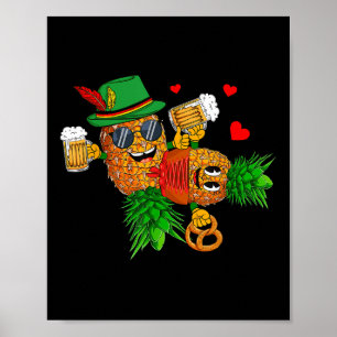 Affiche Drôle à l'envers des ananas Couple Swingers Hommes